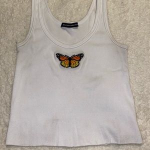 White brandy butterfly tank!